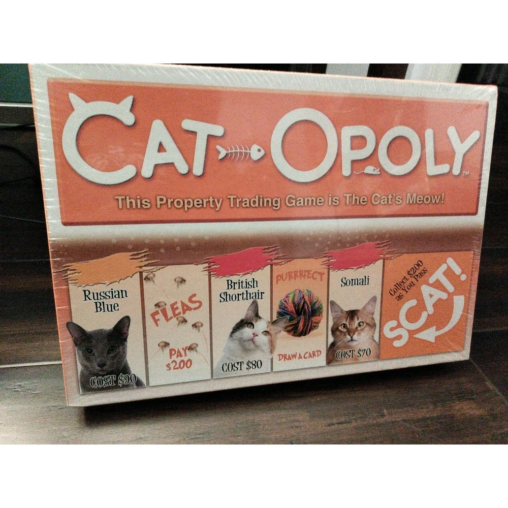 Cat-Opoly Board Game NEW Factory Sealed By Late For The Sky